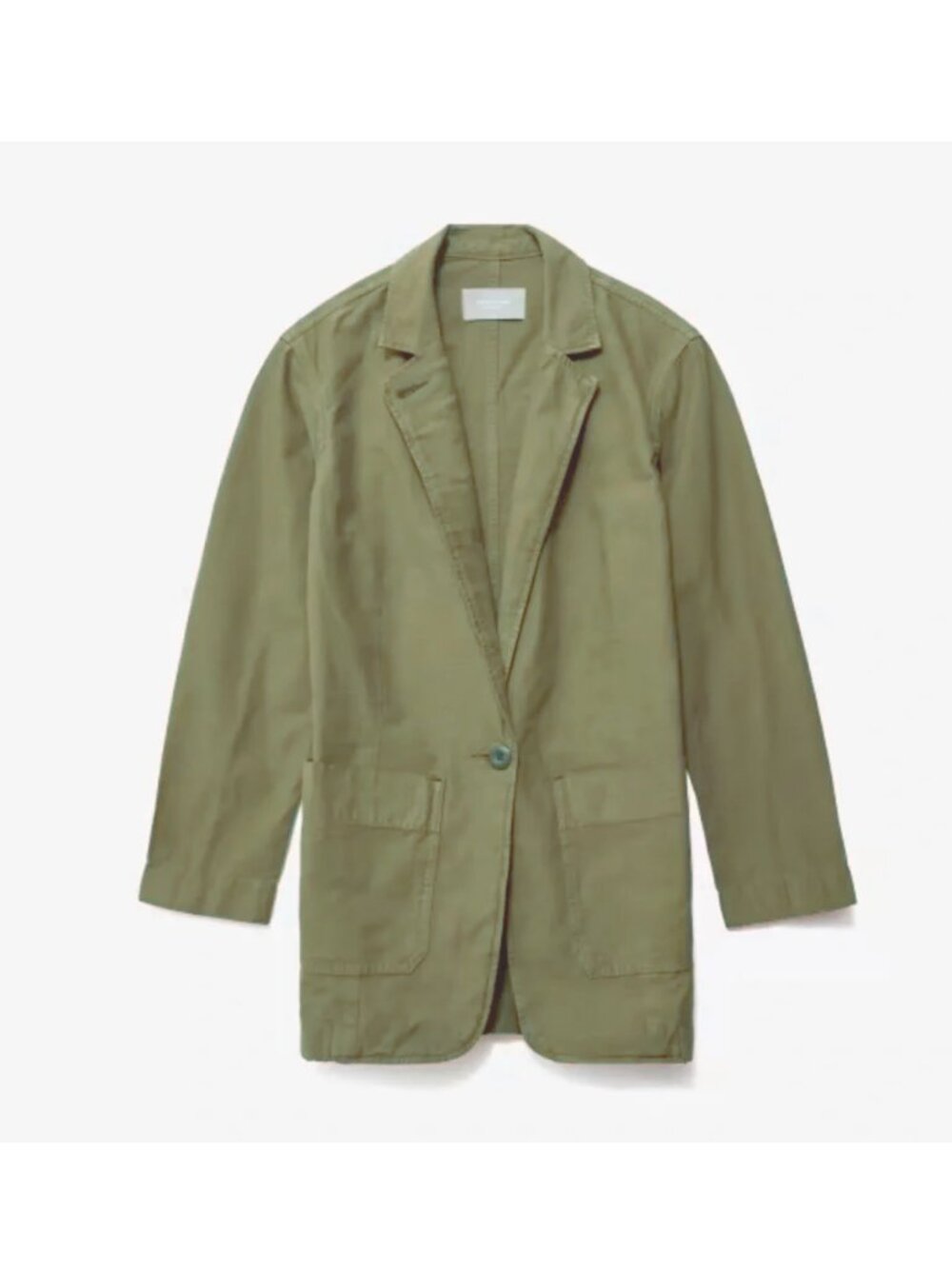 Everlane the fatigue blazer Jacket Chore Coat Army Green Extra Large XL - Picture 5 of 14